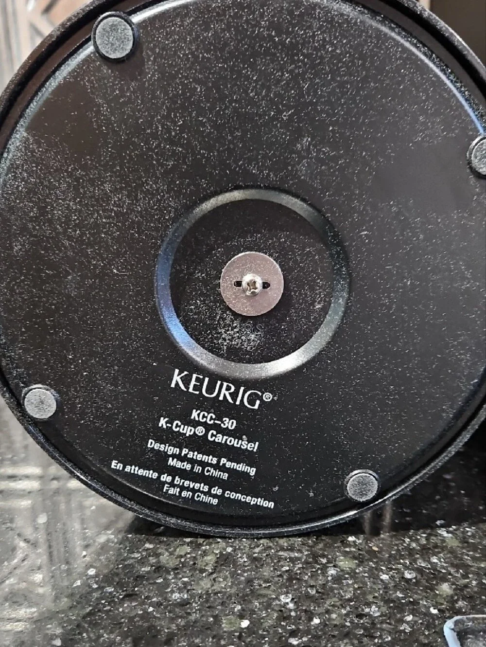 Keurig Black & Silver Rotating K-Cup Carousel Holder